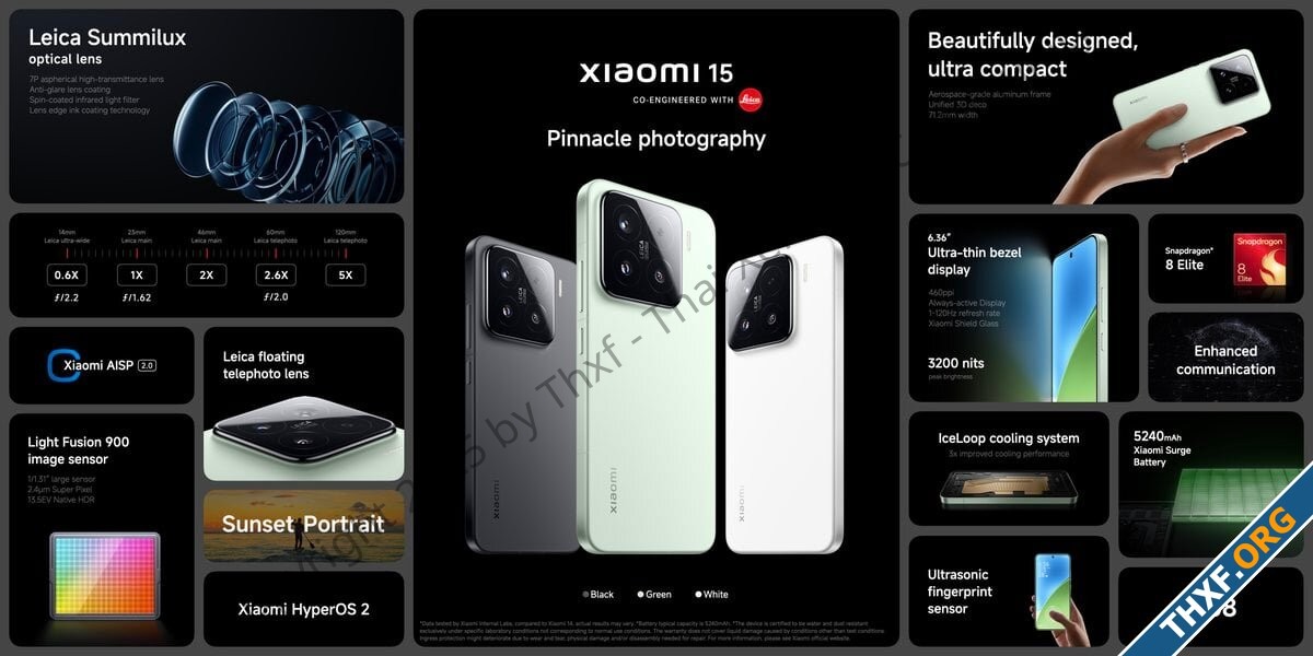 เปิดตัว Xiaomi 15 ใช้ดีไซน์คล้าย Xiaomi 14 ชิป Snapdragon 8 Elite แบตใหญ่ขึ้น-1.jpg