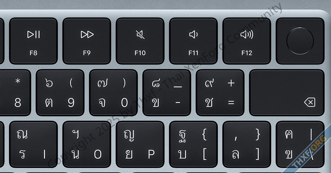 26 ปีผ่านไป ปุ่ม Mute ใน คีย์บอร์ด Mac เป็นรูปลำโพงมีเส้นขีดฆ่าแล้วใน MacBook Air M4-1.jpg