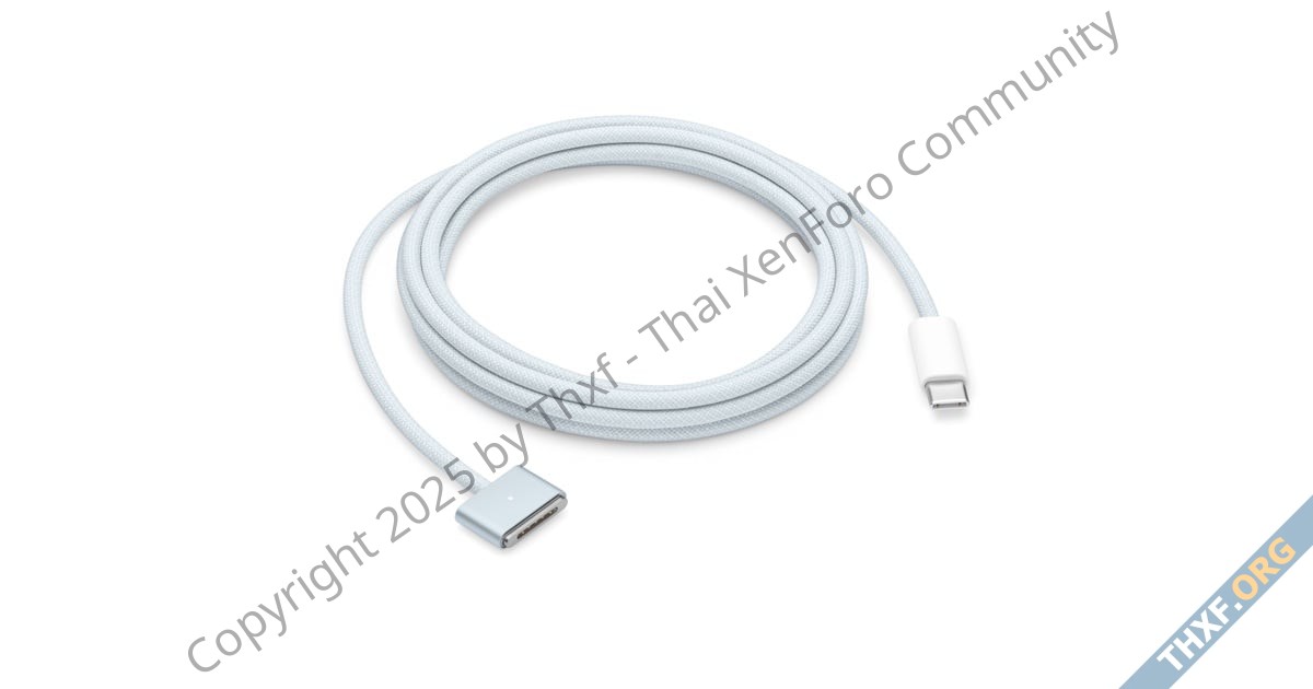 Apple ออกสายชาร์จ USBC เป็น MagSafe 3 สีใหม่สกายบลู ตาม MacBook Air M4-1.jpg