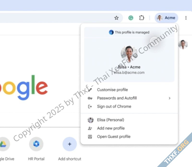 Chrome Enterprise ปรับวิธีแสดงโปรไฟล์บริษัทให้ชัดขึ้น เพิ่มชื่อบริษัทต่อท้ายไอคอนผู้ใช้-1.jpg