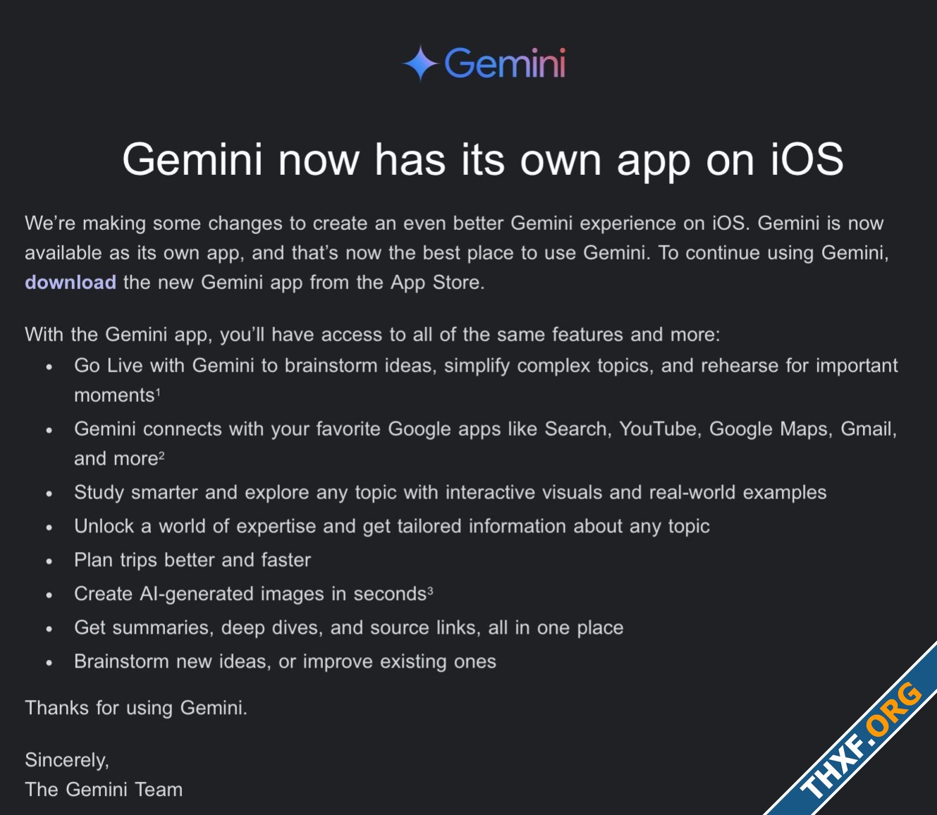 Google ปิดฟังก์ชัน Gemini ในแอป Google บน iOS ให้ไปใช้แอป Gemini โดยเฉพาะแทน-2.jpg