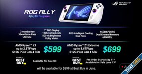 ราคามาแล้ว! ASUS ROG Ally เครื่องเกมพกพามหาโหด เริ่มต้นที่ 599 ดอลล่าร์