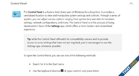 เอกสารไมโครซอฟท์ยืนยันแล้ว Control Panel จะถูกแทนที่โดย Settings ในระยะยาว