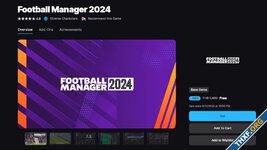 Epic Games แจกฟรี Football Manager 2024