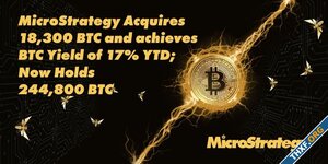 MicroStrategy เก็บ Bitcoin เพิ่มอีก 18,300 BTC ต้นทุนเฉลี่ย 60,408 ดอลลาร์