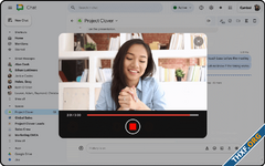 Google Chat เพิ่มการบันทึกและส่ง VDO Message แล้ว - ได้เฉพาะลูกค้า Workspace