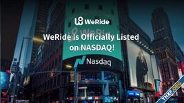 WeRide บริษัทรถยนต์ไร้คนขับของจีน นำบริษัทเข้าตลาดหุ้น Nasdaq วันแรกราคาเพิ่มขึ้น 6.8%