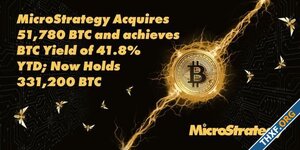 MicroStrategy ซื้อบิตคอยน์เพิ่มอีก 51,780 BTC ต้นทุนเฉลี่ย $88,627