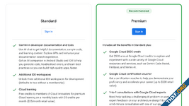 บัญชีนักพัฒนา Google Developer Program ออกรุ่น Premium ปีละ 299 ดอลลาร์ ได้เครดิตคลาวด์ 500 ดอลลาร์