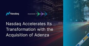 Nasdaq ซื้อกิจการ Adenza ผู้พัฒนาซอฟต์แวร์สำหรับลูกค้าธุรกิจการเงิน มูลค่าดีล 10,500 ล้านดอลลาร์