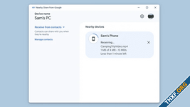 กูเกิลออก Nearby Share for Windows ตัวจริง แอพรับส่งไฟล์กับอุปกรณ์ Android