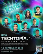 KBTG Techtopia Across the AI-Verse งานที่เจาะลึกทุกมิติเทคโนโลยี AI ด้วยผู้เชี่ยวชาญจากทั่วโลก 1-2 กันยายนนี้ งานที่คนสายเทคตัวจริงห้ามพลาด