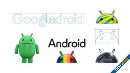 กูเกิลปรับโลโก้ Android ใหม่ ใช้ A ตัวใหญ่, หุ่นยนต์กลายเป็น 3D มีหลากสีสันมากกว่าเดิม