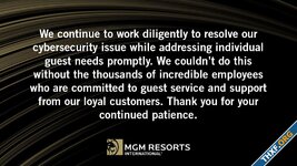 คาสิโน MGM Resorts และ Caesars ถูกแฮกระบบไอทีเรียกค่าไถ่