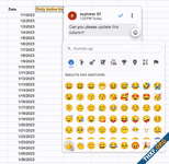 Google Sheets เพิ่มฟีเจอร์ใส่ emoji reaction ให้คอมเมนต์ในตาราง