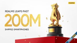 Realme ประกาศสถิติส่งมอบสมาร์ทโฟนแล้วมากกว่า 200 ล้านเครื่อง ในเวลา 5 ปีของแบรนด์