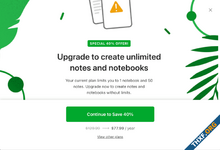 Evernote อาจบีบผู้ใช้แพ็กเกจฟรี จำกัดให้มีโน้ตได้แค่ 50 รายการ