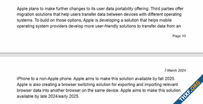 แอปเปิลจะพัฒนาเครื่องมือช่วยย้ายข้อมูลจาก iPhone ไปยัง Android ออกปลายปี 2025
