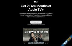 Apple แจก Apple TV+ ฟรี 2 เดือน หลัง Killers of the Flower Moon เข้าชิงออสการ์ 10 รางวัล แต่ไม่ได้สักรางวัล